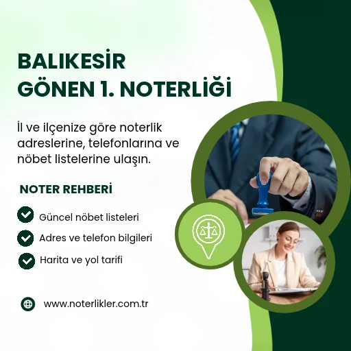 Gönen 1. Noterliği