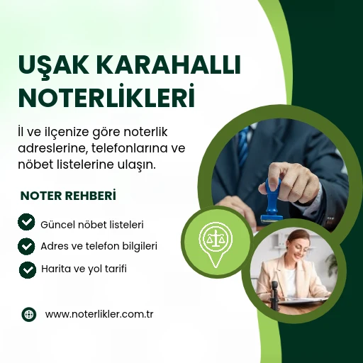Uşak Karahallı Noterlikleri rehber görseli